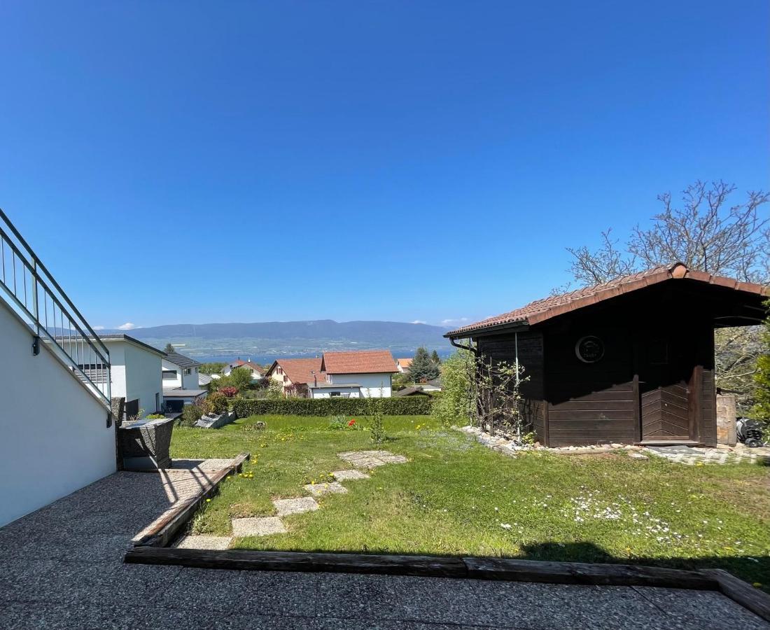 Studio Terrasse Vue Lac Entree Independante Font Dış mekan fotoğraf